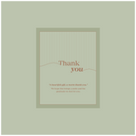 Green Thank you card